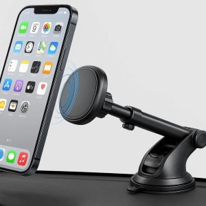 23 Magnetic Car Phone Mount Dashboard Windshield Cellphone Holder Long Adjustable Extension Arm Suction Cup Stand Station