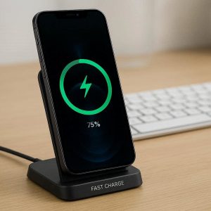 27 Wireless Charging Phone Stand Fast Charger Dock Station Desktop Desktop Cellphone Holder Stand For Office Home